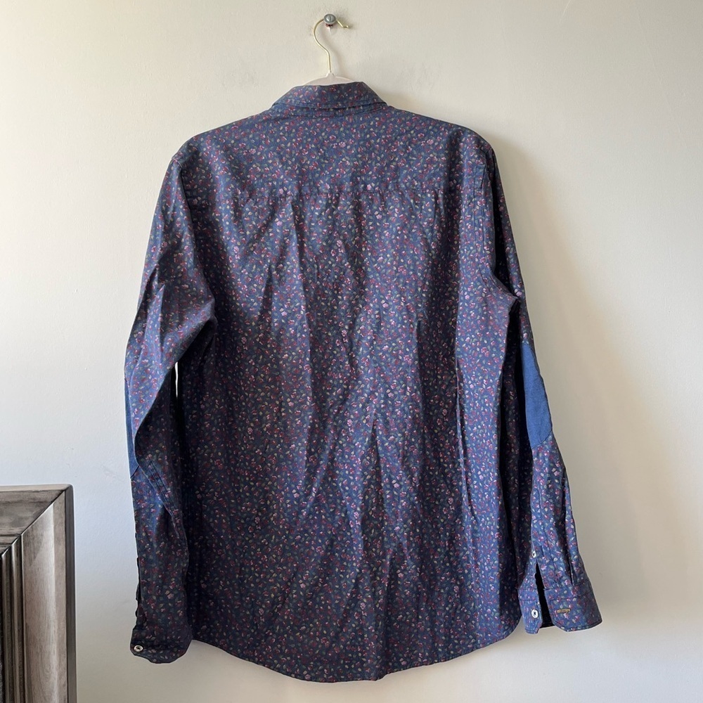 ZARA MAN Floral Button-Down Made in Spain Causal Shirt - Picture 7 of 8